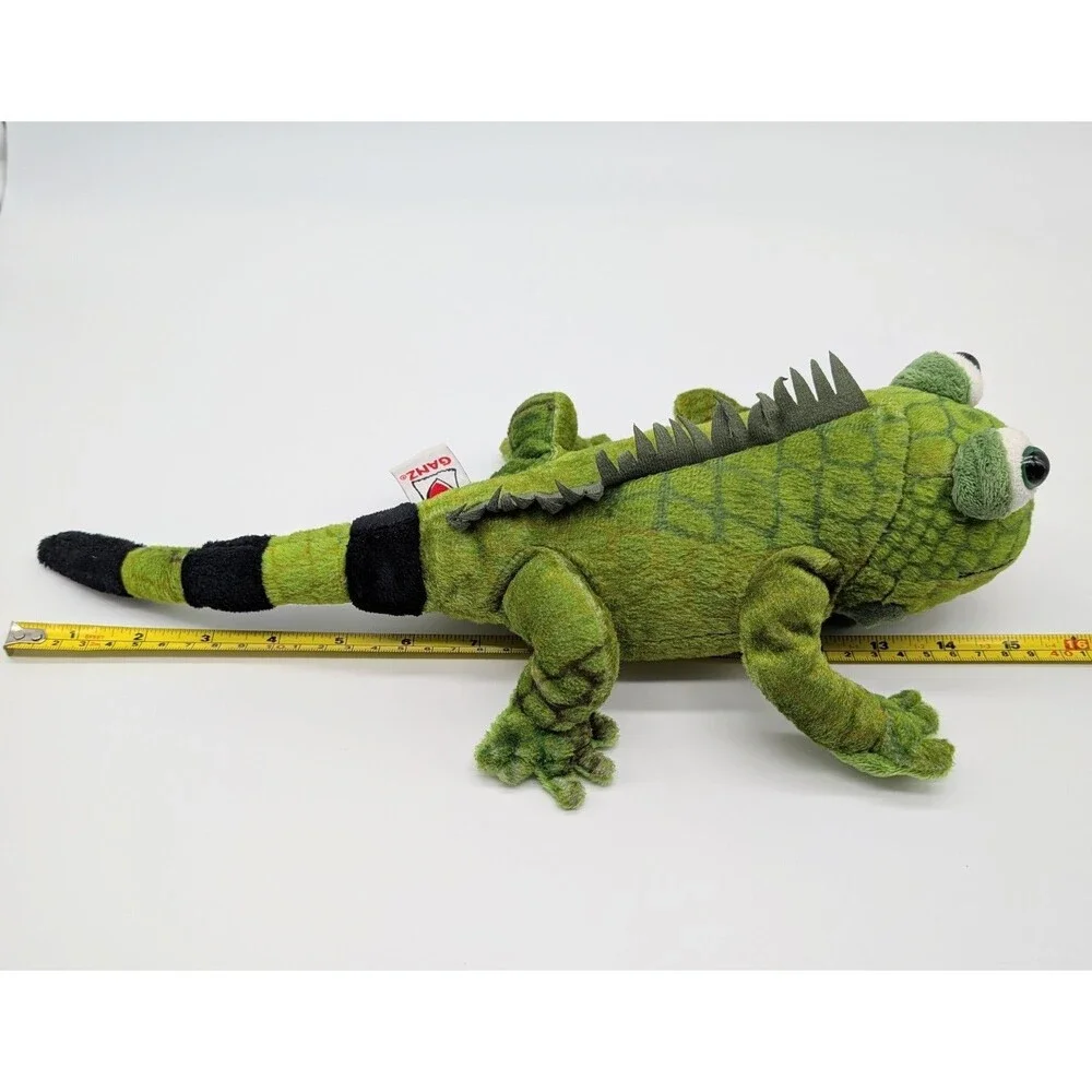 Ganz Webkinz Green Iguana Lizard Reptile Plush Stuffed Animal Toy 15